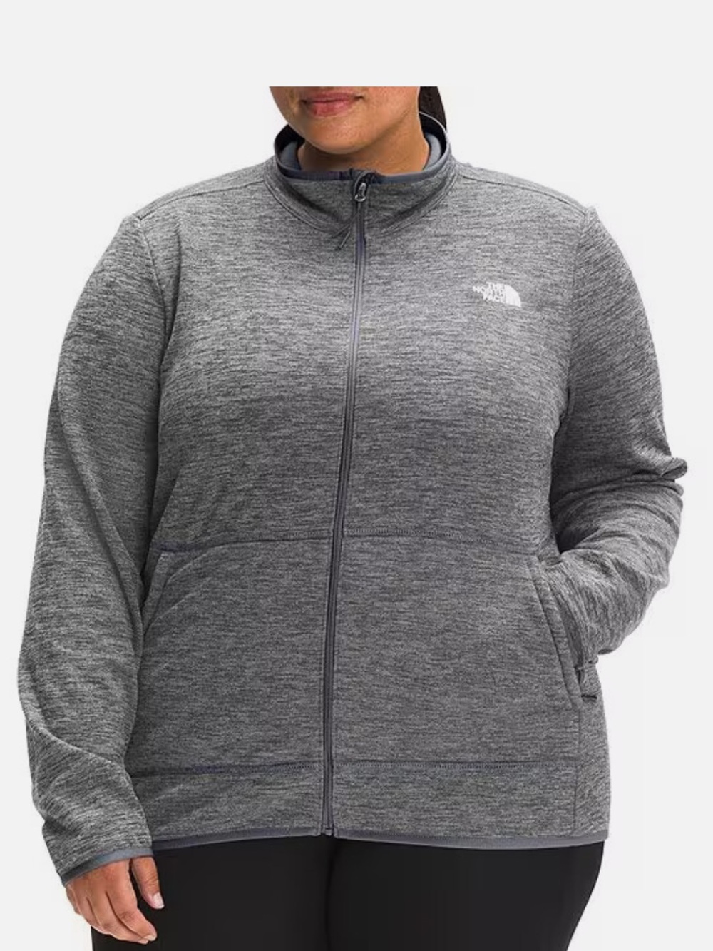 The North Face Canyonlands FullZip
Fleece Jacket Heather Gray. Size 3X.